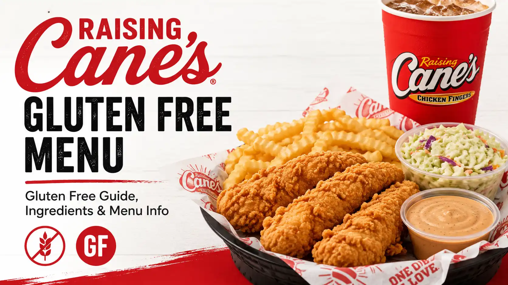 Raising Cane’s Gluten Free Menu guide